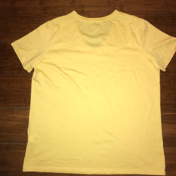 Yellow relaxed plain t-shirt - Picture 2 of 3